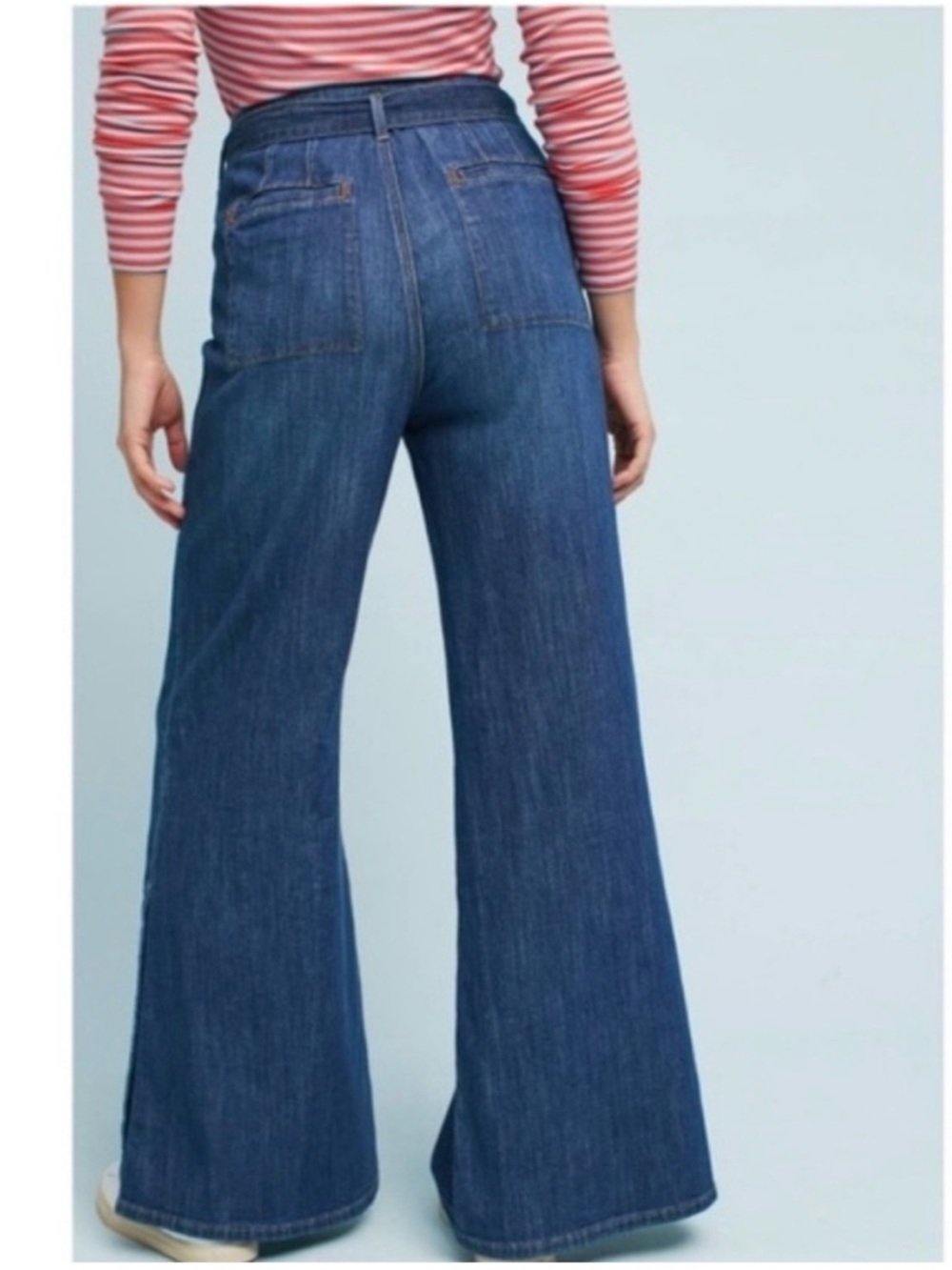 Pilcro and the Letterpress wide leg high waited jeans size 30 - Picture 2 of 7